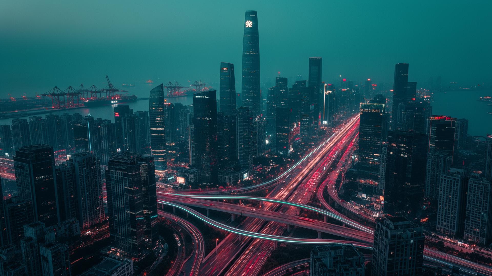 Shenzhen at twilight